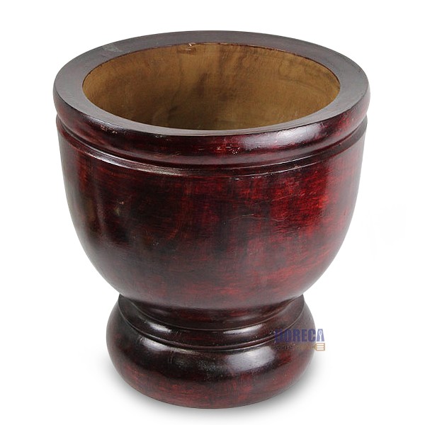 ครกไม้ เบอร์18 พร้อมสาก ไม้มุก