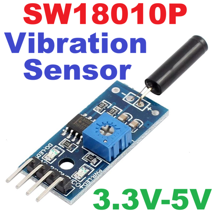 เซ็นเซอร์ตรวจจับแรงสั่นสะเทือน แบบปรับความไวได้ SW-1801P Alarm Digital High Sensitive Vibration Sensor Module