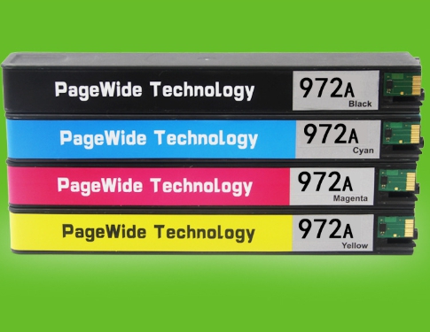 หมึกHP 972A Cyan PageWide Cartridgeเทียบเท่า