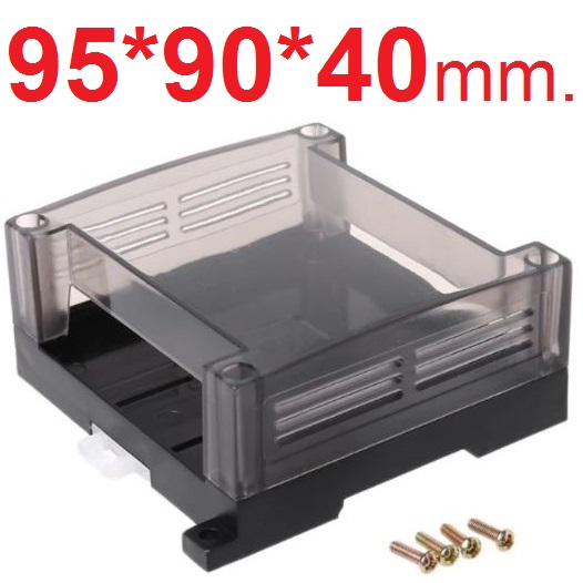 กล่อง PLC ขนาด 95X90X40 mm. Enclousure Case DIY PCB Shell Plastic Transparent Industrial Control Box PLC Controller Box กล่องอเนกประสงค์ ฝาใส