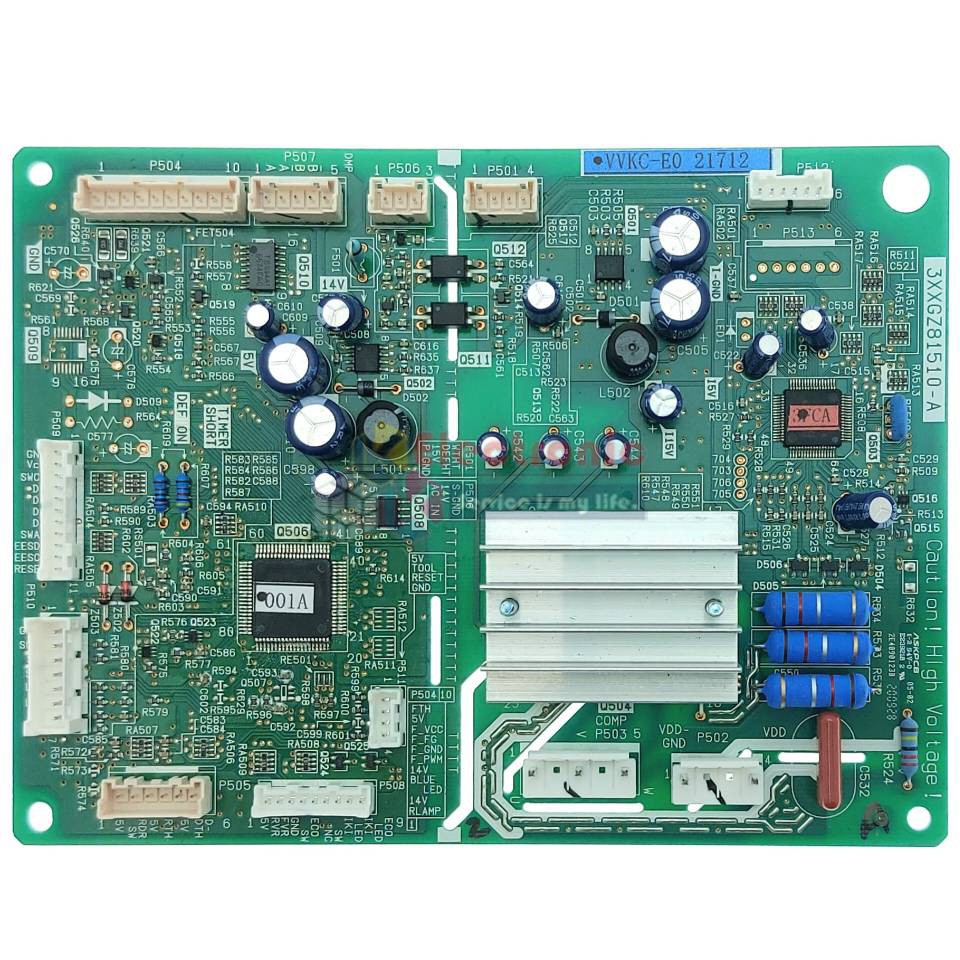 แผงบอร์ดตู้เย็น TOSHIBA(โตชิบา)รุ่น*GR-A41KBZ/GR-AG41KDZ*อะไหล่แท้*ใช้ได้กับทุกรุ่นที่ทางร้านระบุไว้*ใช้กับคอมเพรสเซอร์GMCC