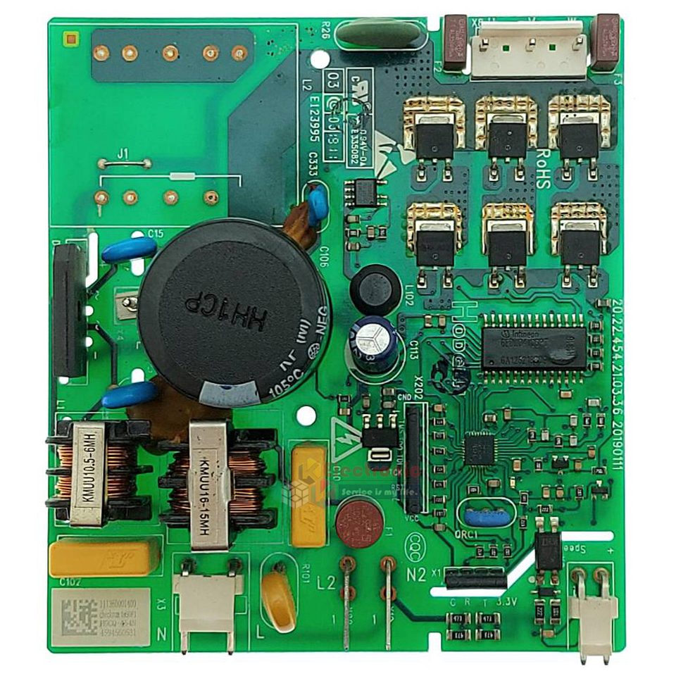 บอร์ดอินเวอร์เตอร์ตู้เย็นBEKO_เบโค*อะไหล่แท้ กล่องสตาร์ทคอมตู้เย็นBEKO_เบโค