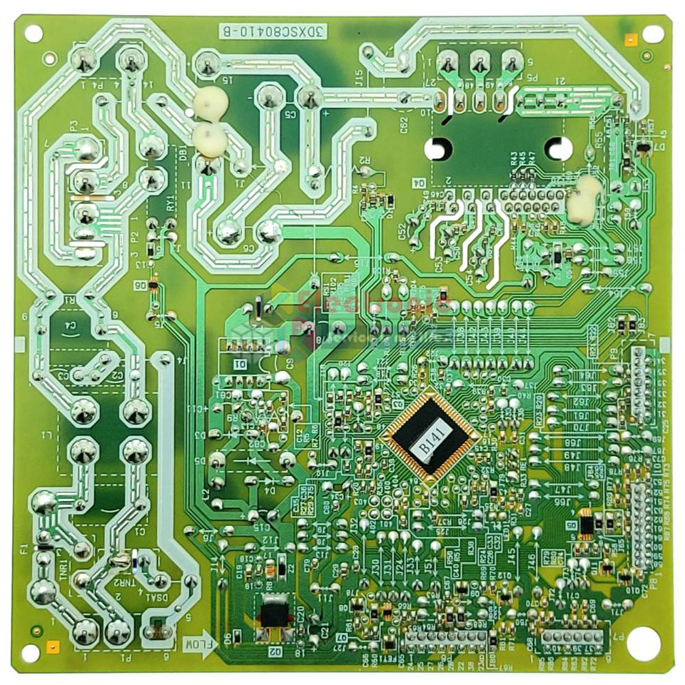 แผงบอร์ดตู้เย็นTOSHIBA(โตชิบา)รุ่น*GR-B31KU*อะไหล่แท้*ใช้ได้กับทุกรุ่นและเบอร์คอมเพรสเซอร์ที่ทางร้านระบุไว้(ชิปไอซีใต้บอร์ดเบอร์ B141และ 4530 )