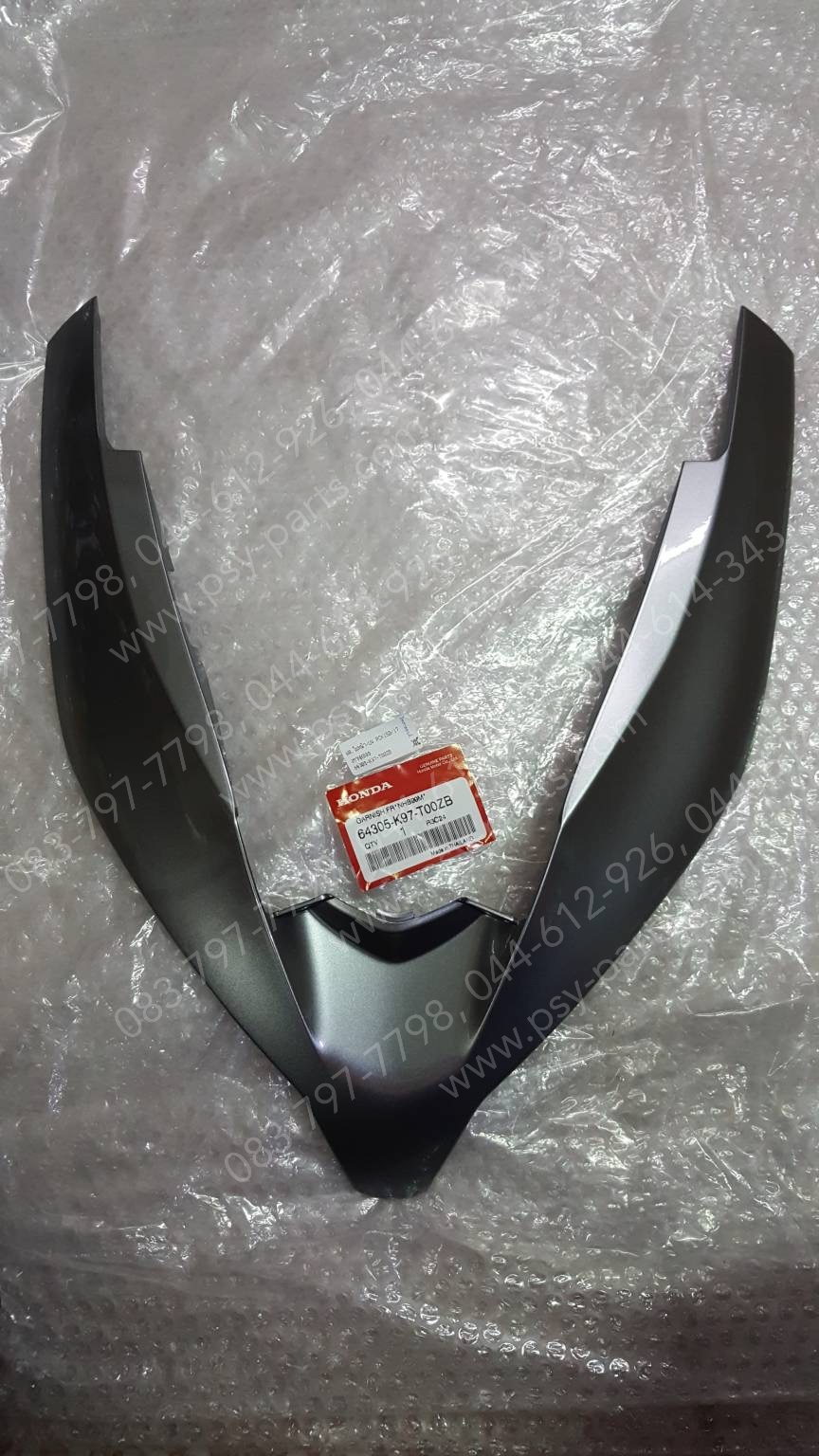 ฝาครอบไฟหน้า-บน PCX 150/18 แท้ๆ สีเทา (NHB99) 64305-K97-T00ZB