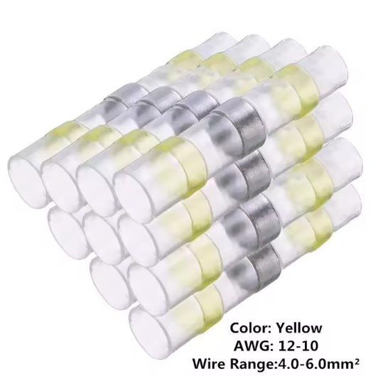 ท่อหดกันน้ำ แบบมีตะกั่วในตัว SST-S41 ใช้กับสายไฟขนาด 4.6-6.0 SQ.MM. แพ็คละ 10 ชิ้น solder ring heat shrink tube terminal waterproof