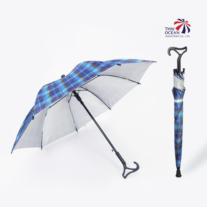 Leo ร่มยาว ร่มไม้เท้า ปลายกันลื่น ร่มกัดแดด กันฝน ขนาด 24 นิ้ว (ขายส่ง) 12 คันต่อกล่อง