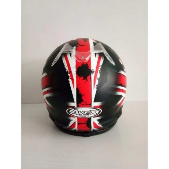 AVEXหมวกกันน็อคเต็มใบ ราคาถูก รุ่น DX MB11 สีดำด้าน แว่นปรอท