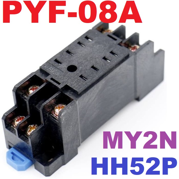 ซ็อกเก็ตรีเลย์ PYF-08A relay base socket is suitable for HH52P MY2N