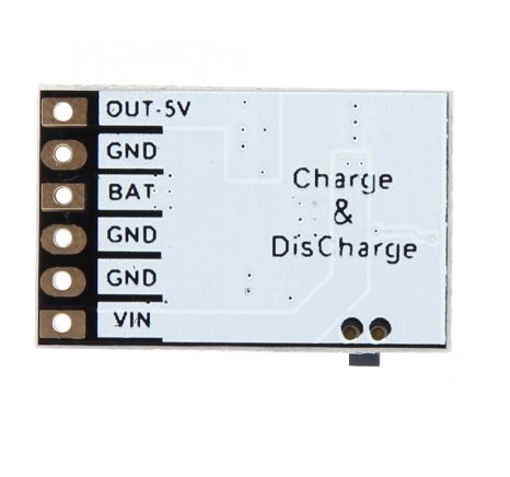 โมดูลชาร์จแบตเตอรี่ ลิเธียม 3.7V 4.2V 18650 lithium battery charge and discharge integrated module 2A 5V charging boost power supply board protection
