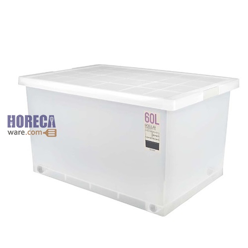 Plasic box, square 32.8x40.9x59 cm. Sampling+60 liters wheels JCJ