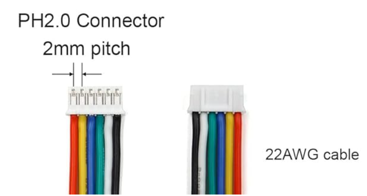 JST PH 2.0 mm double head 15cm. 5PIN (same direction) cable 5P plug connection terminal