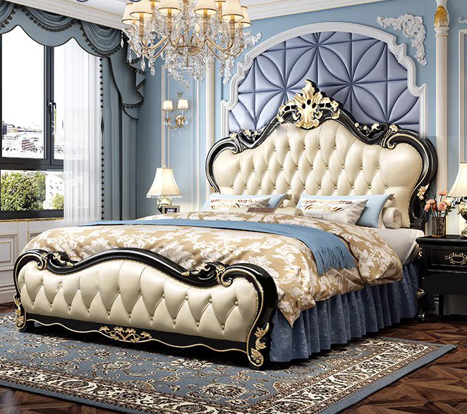 เตียงเจ้าหญิง เตียงหลุยส์ เตียงนอนหลุยส์ รุ่น Wendy