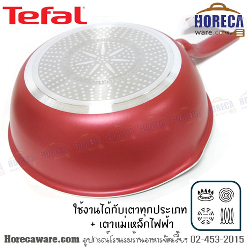 "SO CHEF"กระทะก้นลึก ขอบ2หยัก 24ซม. ทีฟาล์ว [TLF-G1358495]