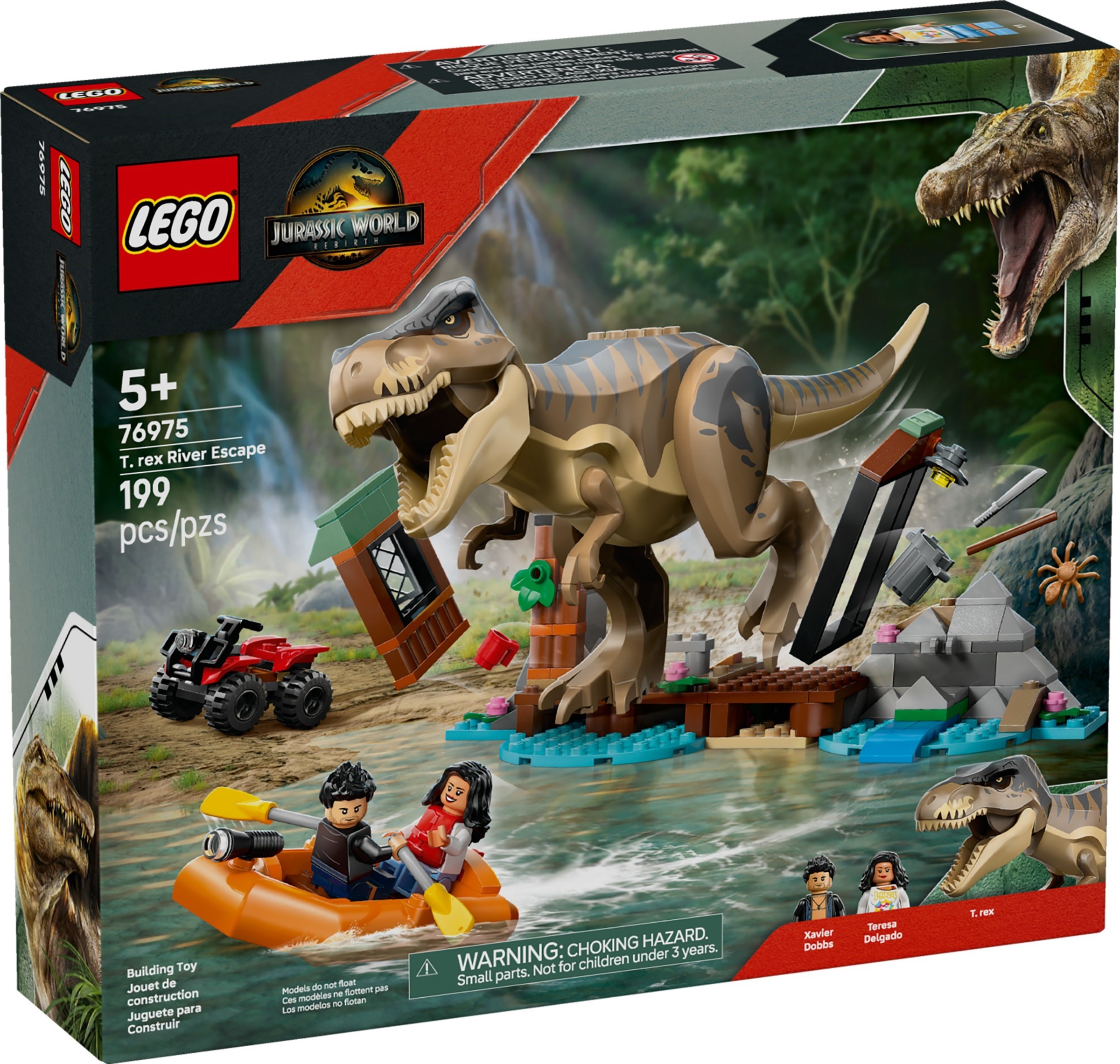 LEGO Jurassic World เลโก้ 76975 T. rex River Escape