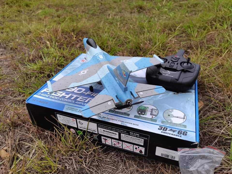 XK A290 เครื่องบิน Wingspan RC ขนาด 320 มมสินค้าชุดพร้อมเล่น 3ch 2.4GHZ.มอเตอร์ขับหลัง