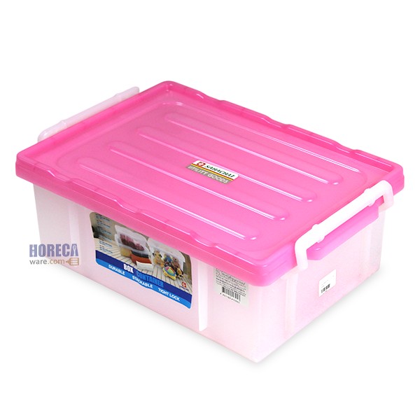 White opaque lid lock box, 9 liters, Sahachai Promotion