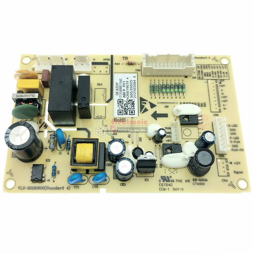 แผงบอร์ดตู้เย็นTOSHIBA(โตชิบา)รุ่น*GR-B22KP*อะไหล่แท้*ใช้ได้กับทุกรุ่นที่ทางร้านระบุไว้