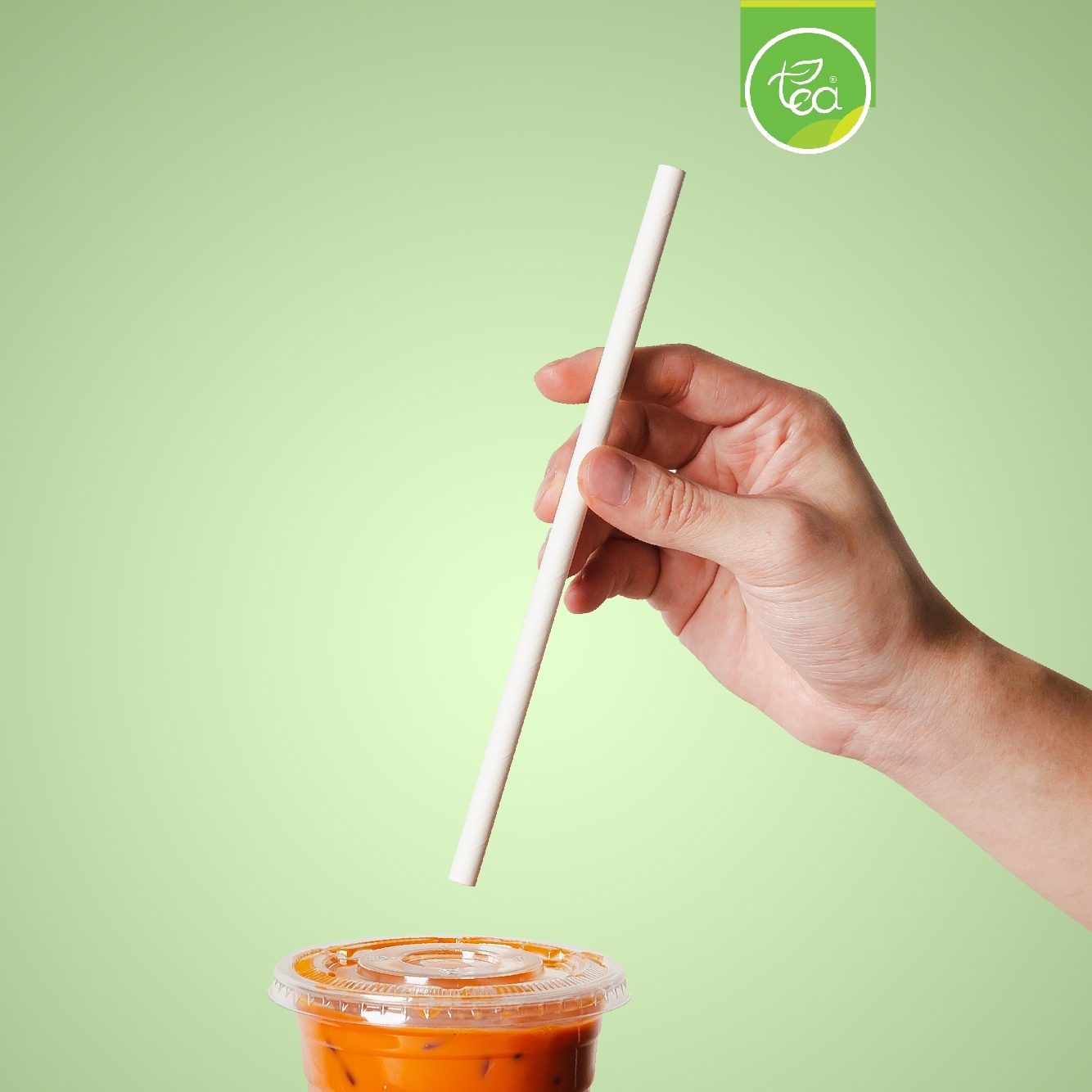 [6,8,12mm] หลอดดูดน้ำ กระดาษ ย่อยสลายได้ หลอดกระดาษ ทรงตรง Paper Straw สีขาว 100 ชิ้น/แพ็ค