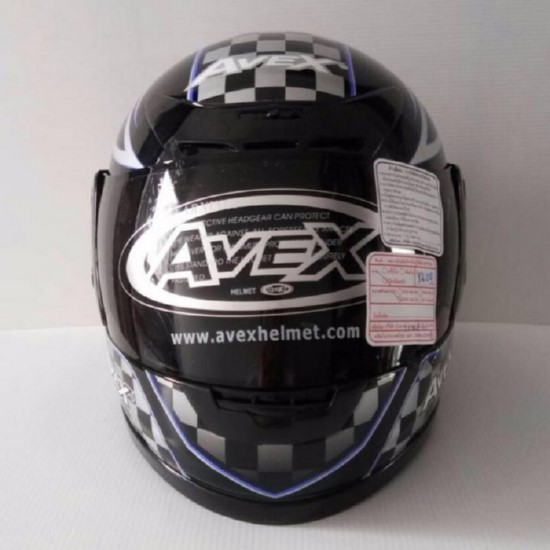 AVEX หมวกกันน็อคเต็มใบ ราคาถูก รุ่นXR-Z16 สีดำเงา แว่นดำ
