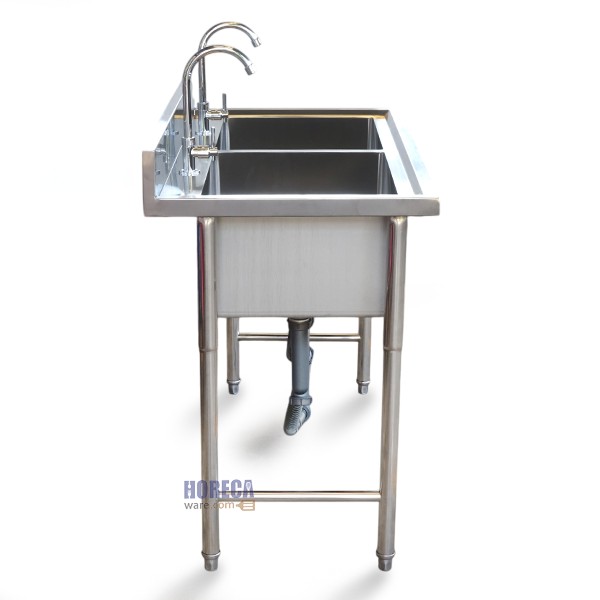 อ่างซิ้งค์ 2 หลุมลึก 120x60ซม. ตราไดน่า