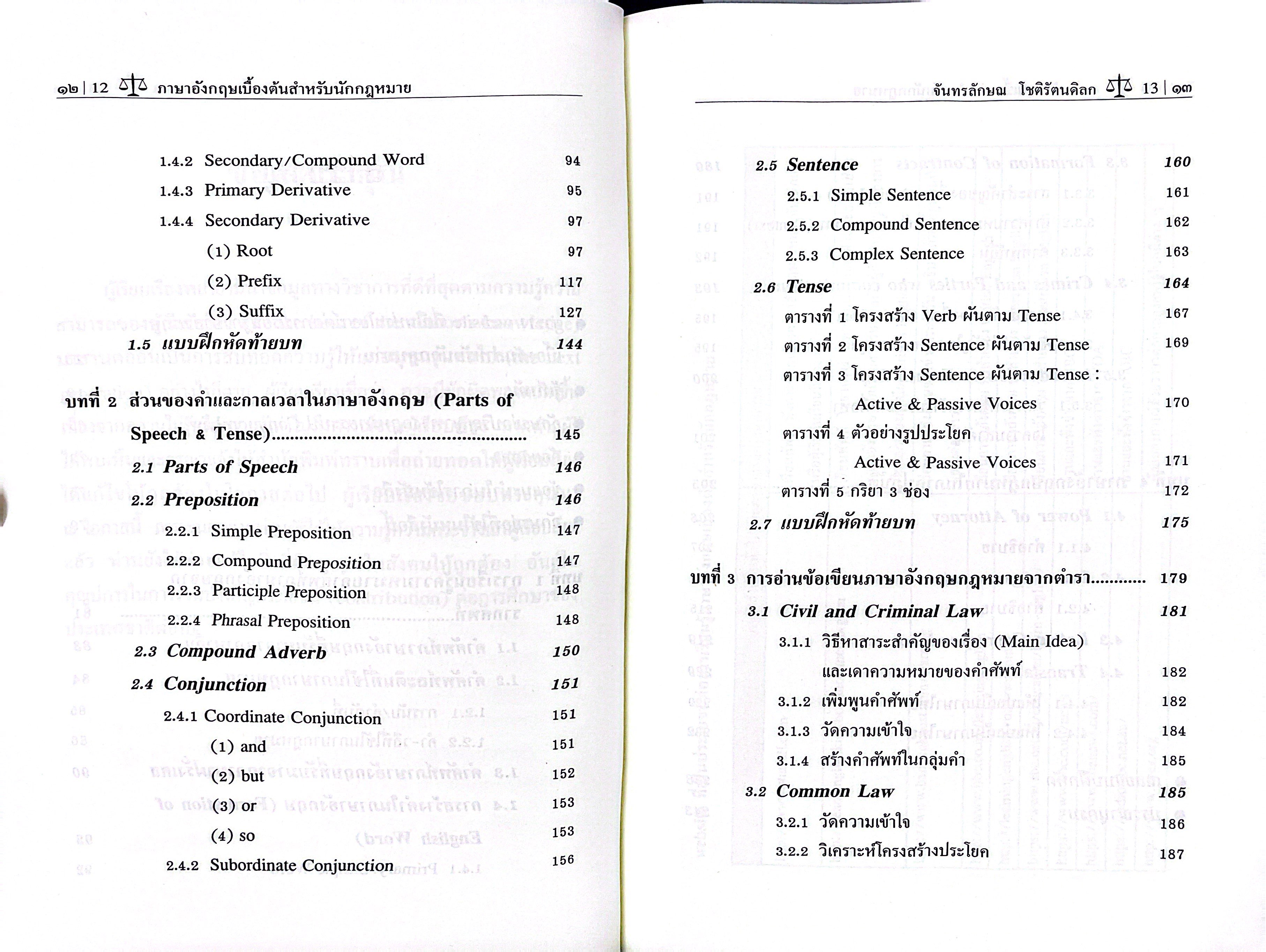(ห่อปก) ภาษาอังกฤษเบื้องต้นสำหรับนักกฎหมาย (จันทรลักษณ โชติรัตนดิลก) ปีที่พิมพ์ : กรกฎาคม 2568 (ครั้งที่ 7)