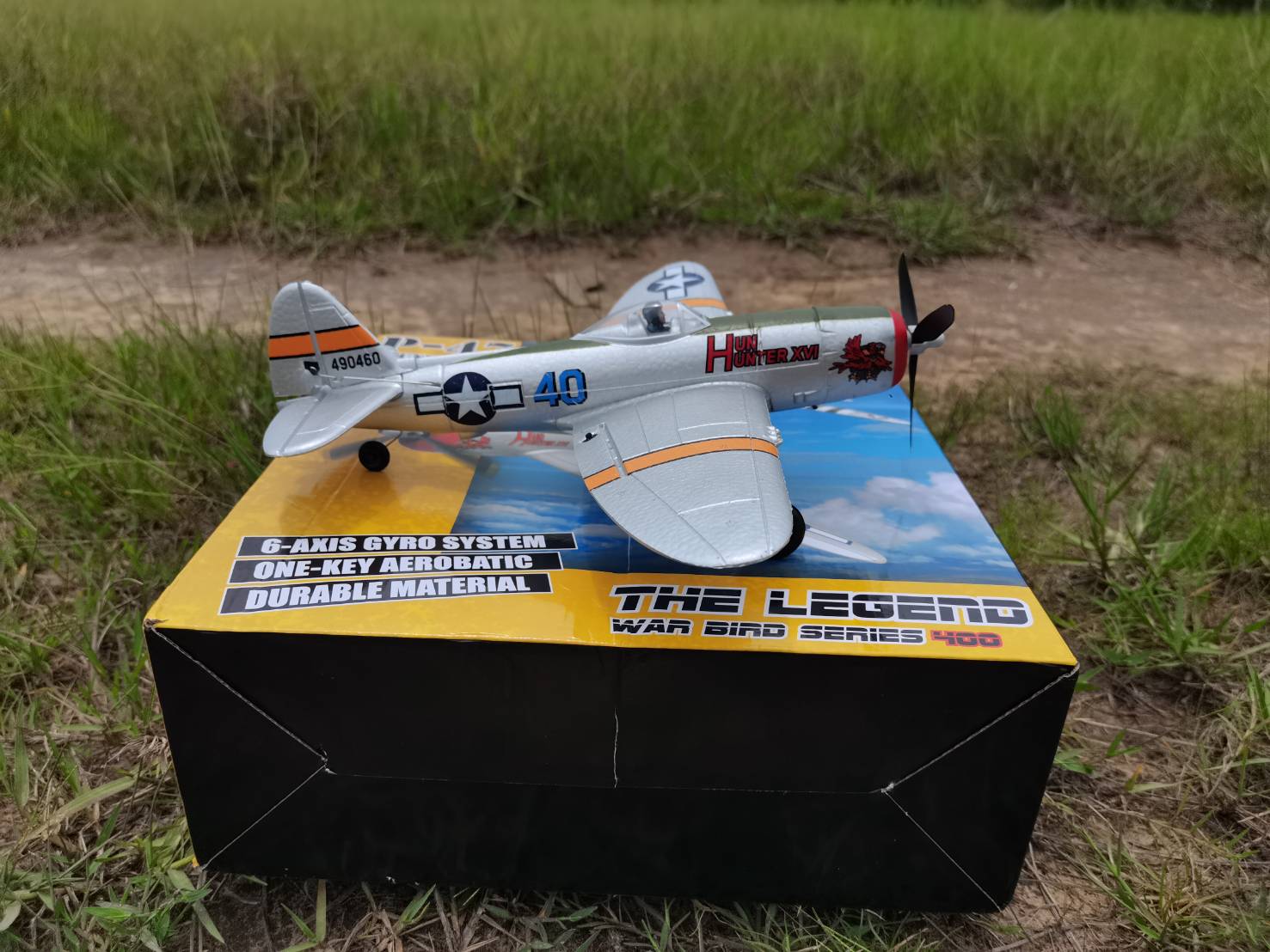 เครื่องบินบังคับ VOLANTEX RC P-47 THUNDERBOLT 400.MM 2.4.GHZ 6 GYRO NO.761-16.R ชุดพร้อมบิน