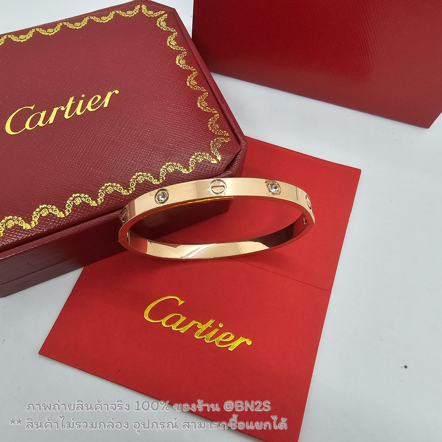สีพิงค์โกลด์ | กำไลคาเทีย CARTIER LOVE BRACELET WITH DIAMONDS ขนาด 4/6 มม. สีเงิน ทอง พิงค์โกลด์ กำไลสลับเพชร รุ่น เลิฟ งานสวย ปั๊มด้า