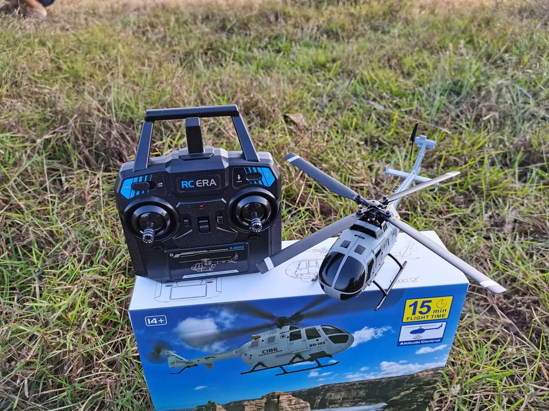 เฮลิคอปเตอร์บังคับวิทยุ C-186RC HELICOPTER BO-105 2.4HGZ 4CH ฮอบังคับแบบสเกลชุดพร้อมเล่น