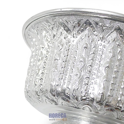 Lao pattern tray, silver, 24 cm, seal