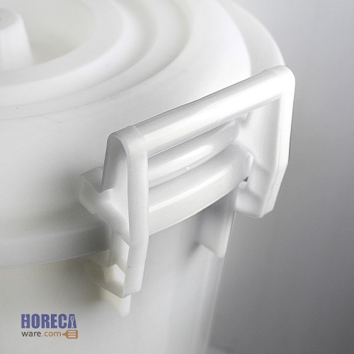 ถังน้ำฝาล็อค สีขาว ขนาด 24 แกลลอน ตราแรด