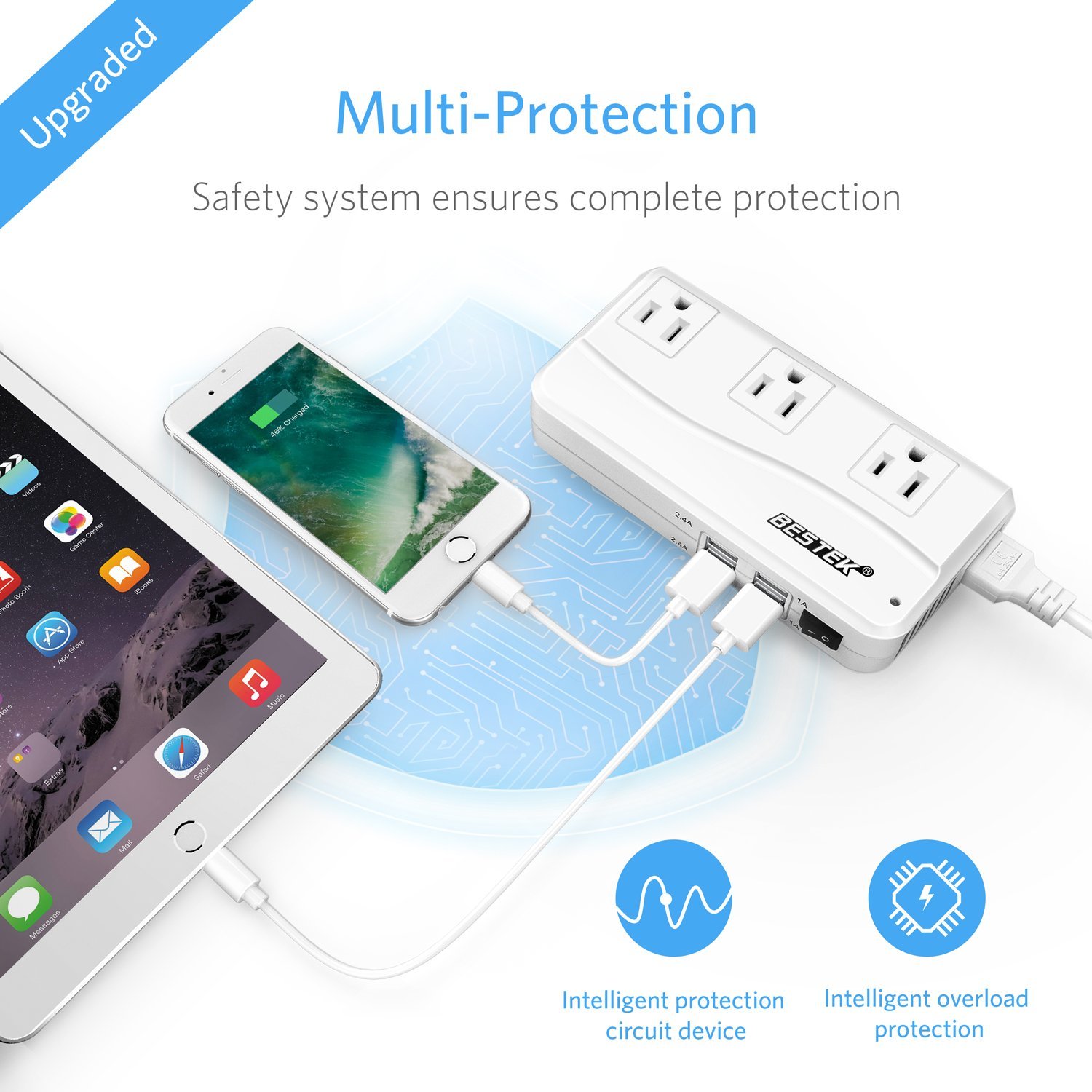 หม้อแปลงBestek 200W แปลงไฟปัตตาเลี่ยนจาก 220V เป็น 110V