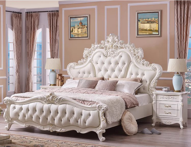 เตียงเจ้าหญิง เตียงหลุยส์ เตียงนอนหลุยส์ รุ่น Moon