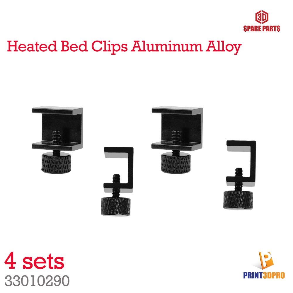 3D Printer Part Heatbed Clip Clamp Heated Bed Clips Aluminum Alloy
