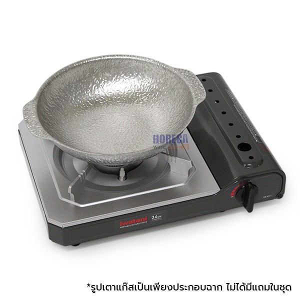 หม้อนาเบะลายค้อนสองหู22ซม. ฮานะ