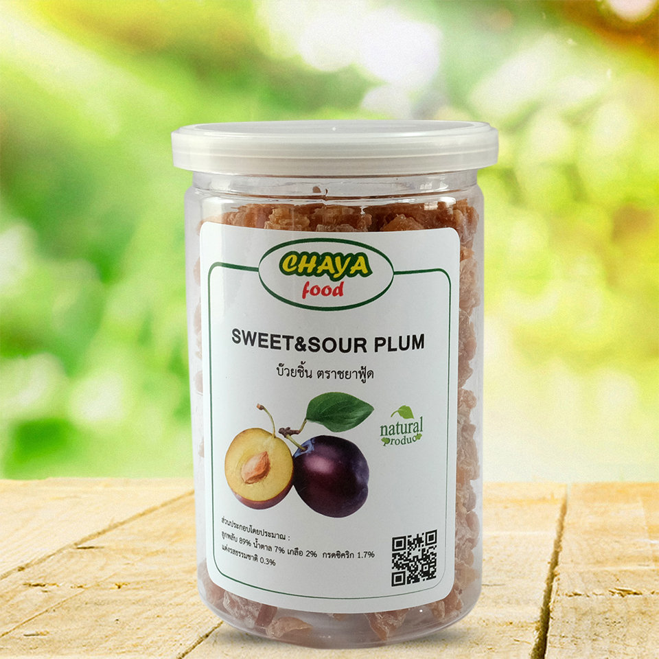 Chaya บ๊วยชิ้นแบบกระปุกขนาด 300 กรัม : Healthy Hut