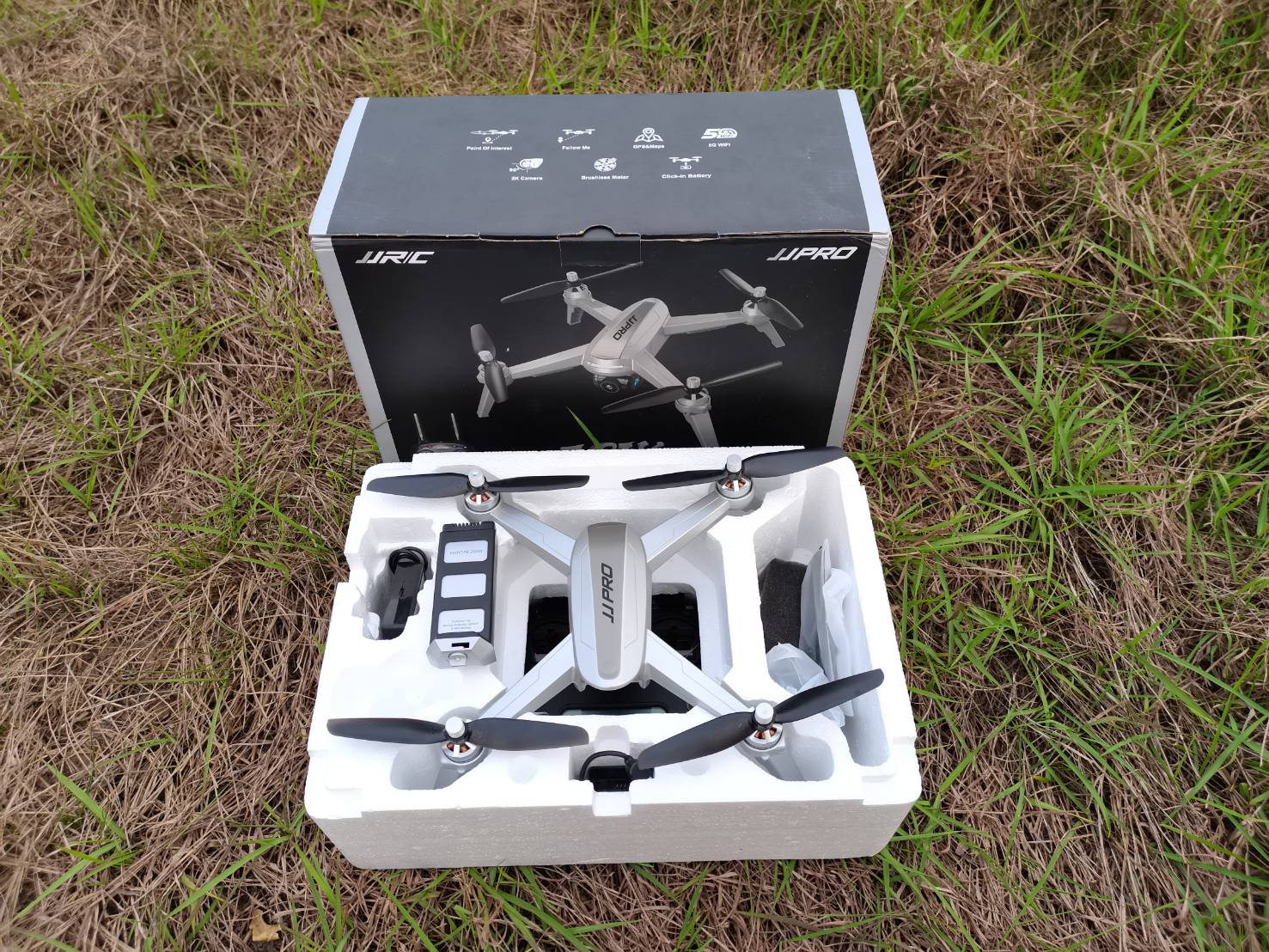 โดรนติดกกล้องบังคับวิทยุ JJRC JJPRO X5 5G WiFi FPV 2K HD มอเตอร์ Brushless Quadcopter พร้อมระบบบินกลับอัตโนมัติ และระบบติดตามตัว