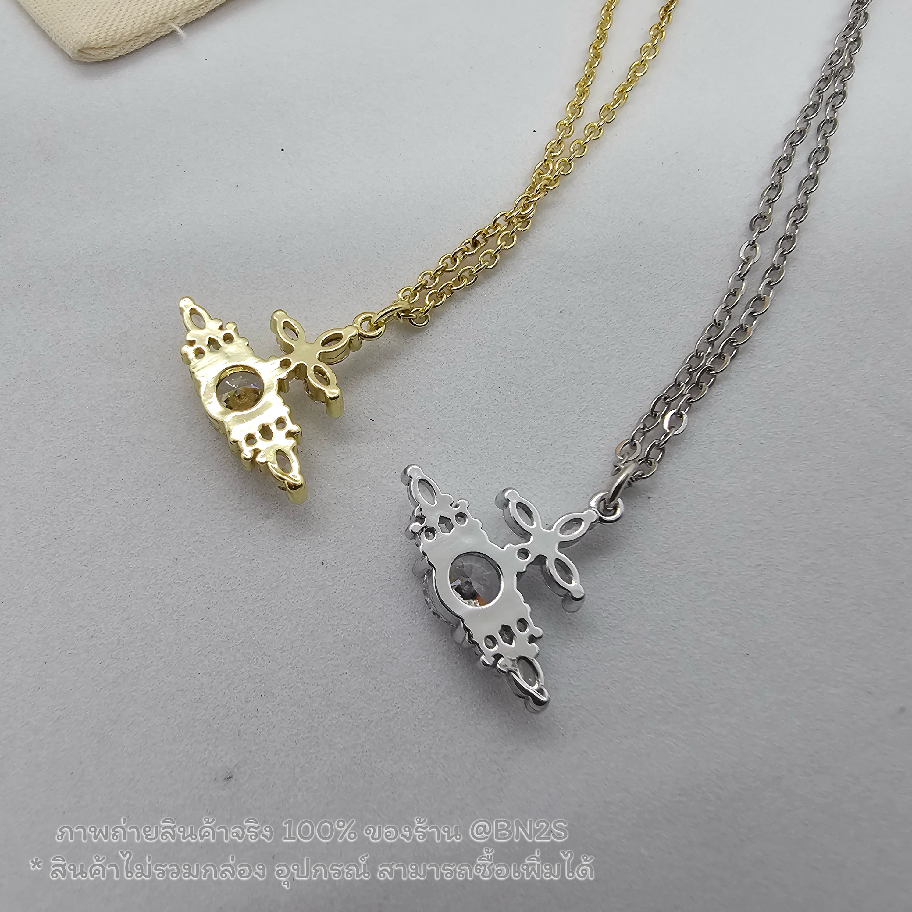 สีทอง | Vivienne Westwood FEODORA PENDANT สร้อยคอวิดวียน ประดับจี้ฝังคริสตัล งานปั๊มโลโก้ งานสวยพร้อมส่ง ภาพถ่ายสินค้าจริง สี เงิน ทอง ความยาว 40 ซม. ไม่รวมกล่อง