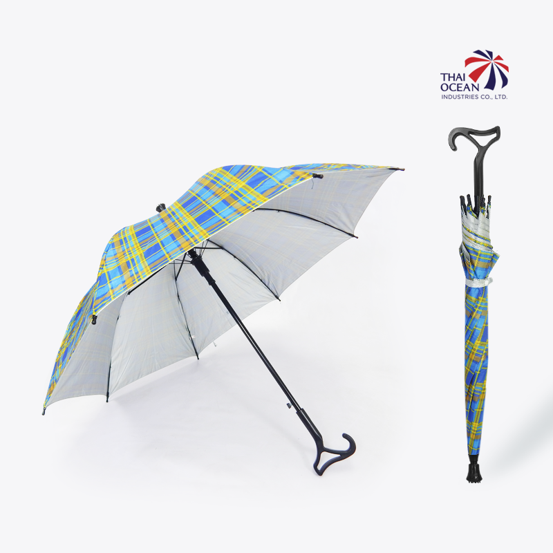 Leo ร่มยาว ร่มไม้เท้า ปลายกันลื่น ร่มกัดแดด กันฝน ขนาด 24 นิ้ว (ขายส่ง) 12 คันต่อกล่อง