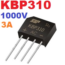 KBP310 Bridge Rectifier 1000V 3A straight flat ไดโอดบริดจ์