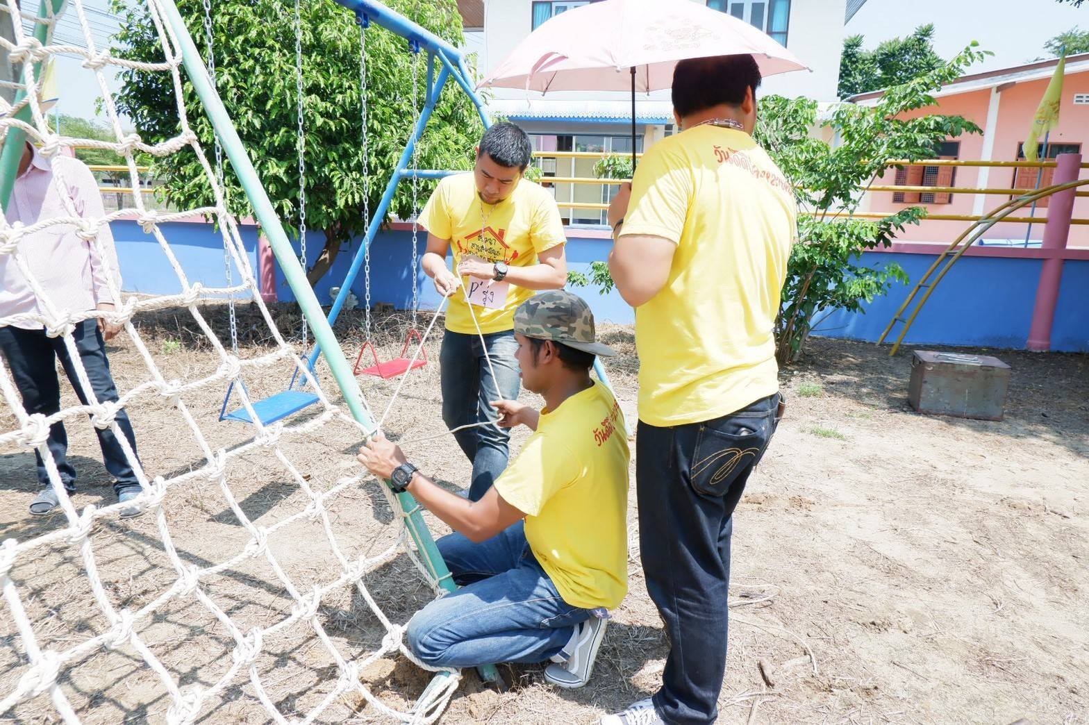 ตาข่ายเชือกใยยักษ์ ขนาด 16 mm.ช่องตา 25 x 25 cm. (ผลิตได้ทุกขนาด)