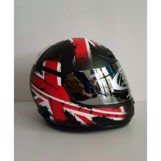 AVEXหมวกกันน็อคเต็มใบ ราคาถูก รุ่น DX MB11 สีดำด้าน แว่นปรอท