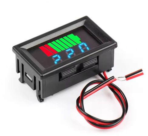 Battery Meter Display 12V-60V Display blue Electric Vehicle DC Digital Display Lithium Battery Car Voltage Meter