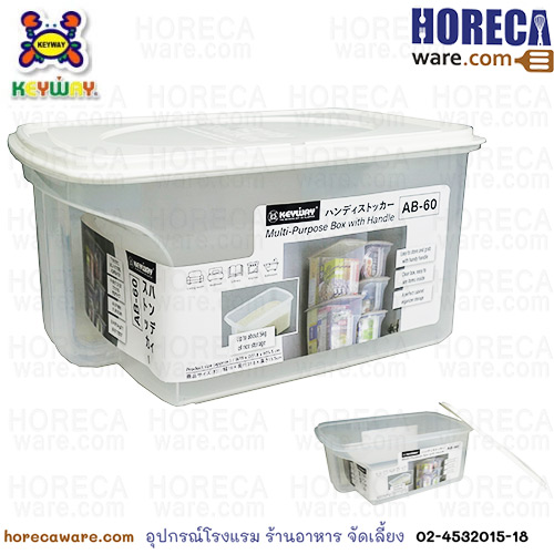 กล่องอเนกประสงค์มีหูจับพร้อมฝาปิด AB-60 คีย์เวย์ Keyway