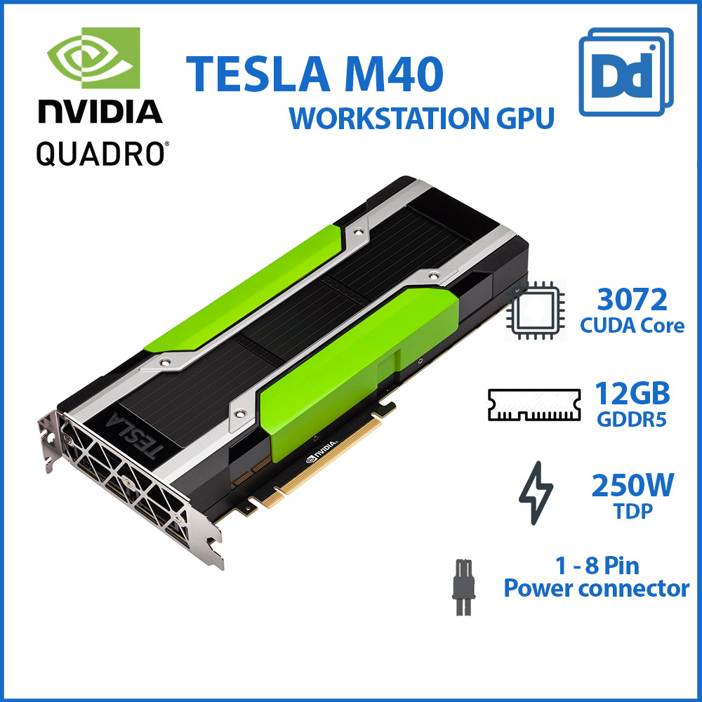 NVIDIA TESLA M40 12GB Workstation accelerator card การ์ดคำนวณ Ai Training
