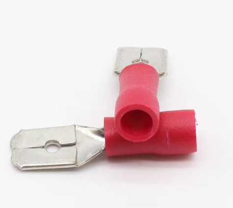 หางปลา MDD1.25-250 สีแดง สำหรับสายไฟ 0.5-1.5 mm2 (22-16 AWG) แพ็กละ 20 ตัว Crimp Terminal หางปลาเสียบ MDD1.25-250 ตัวผู้