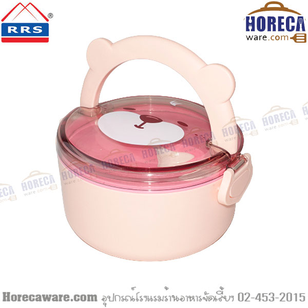 กล่องข้าวกลม มีหูหิ้ว 1000 ml [คละสี] อิ๊กคิว [eq530034]