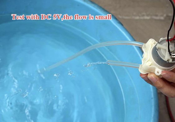 ปั๊มรีดสายยาง DC 5V Small Mini Peristaltic Pump Liquid Water Self-priming Suction Pump