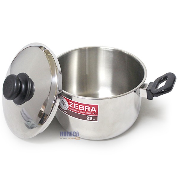Tiger cooking pot 22 cm. with Tiger pot handle 16 cm. Zebra brand
