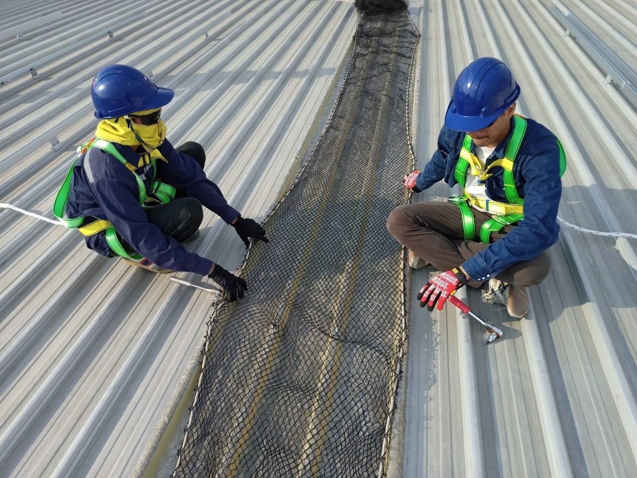 ตาข่ายกันตก ขนาด 3x5 m.Safetynet HDPE กันคนตก กันเศษวัสดุจากงานก่อสร้าง พร้อมส่ง