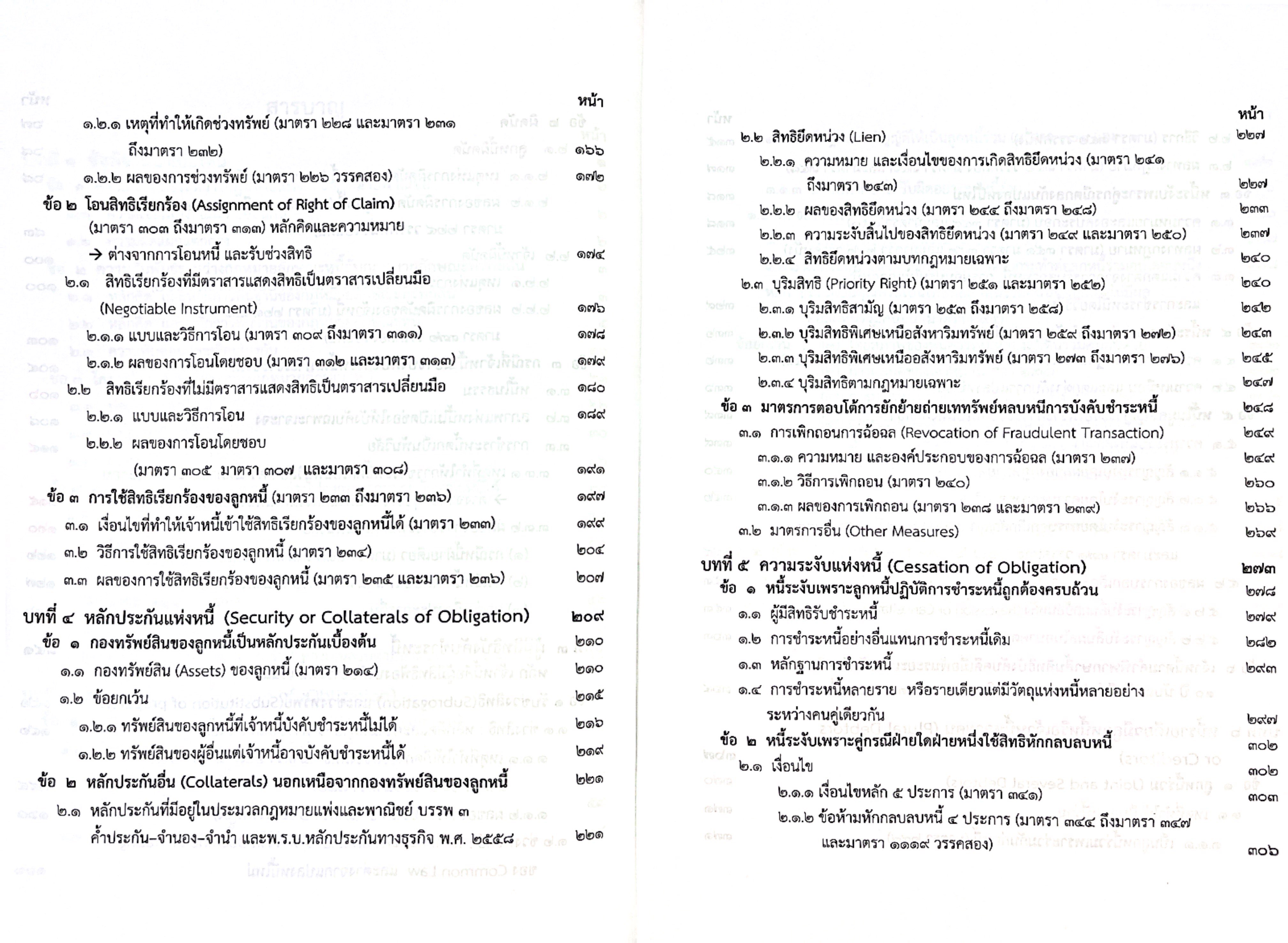 (ห่อปก) ผลและความระงับแห่งหนี้ / จรัญ ภักดีธนากุล